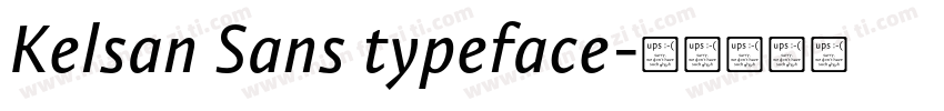 Kelsan Sans typeface字体转换